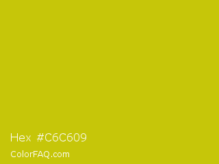 Hex #c6c609 Color Image