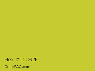 Hex #c6cb2f Color Image