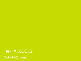 Hex #c6db02 Color Image