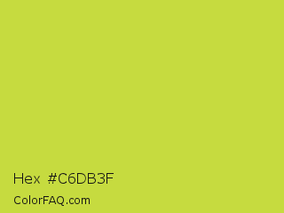 Hex #c6db3f Color Image
