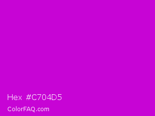 Hex #c704d5 Color Image