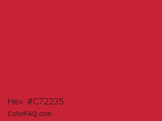 Hex #c72235 Color Image