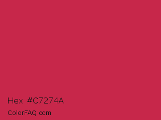 Hex #c7274a Color Image