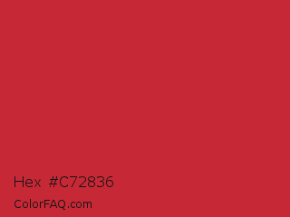 Hex #c72836 Color Image