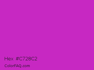 Hex #c728c2 Color Image