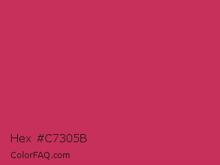 Hex #c7305b Color Image