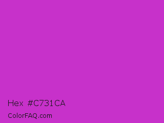 Hex #c731ca Color Image