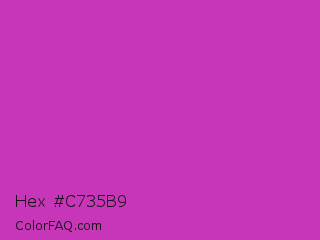 Hex #c735b9 Color Image