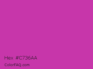 Hex #c736aa Color Image