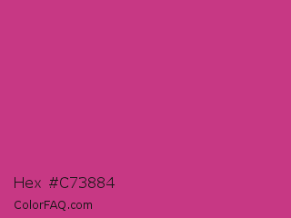 Hex #c73884 Color Image