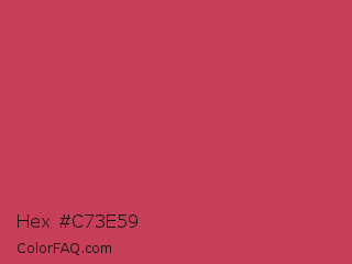 Hex #c73e59 Color Image