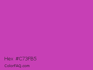 Hex #c73fb5 Color Image