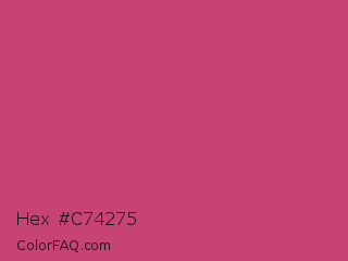 Hex #c74275 Color Image