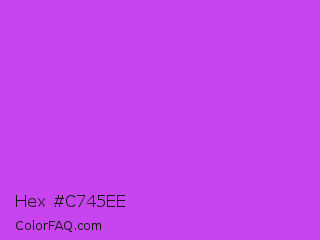 Hex #c745ee Color Image