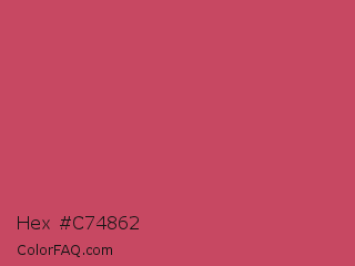 Hex #c74862 Color Image