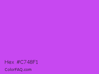 Hex #c748f1 Color Image