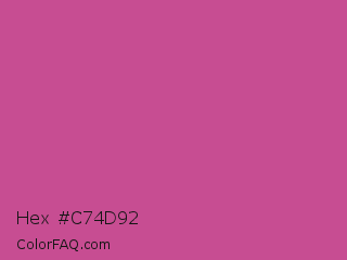 Hex #c74d92 Color Image