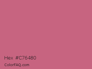 Hex #c76480 Color Image