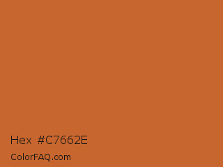 Hex #c7662e Color Image