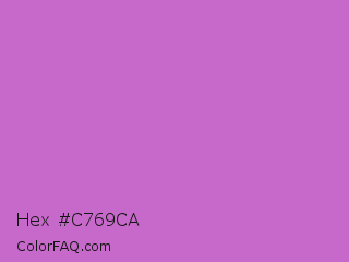Hex #c769ca Color Image