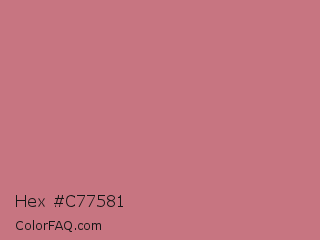 Hex #c77581 Color Image