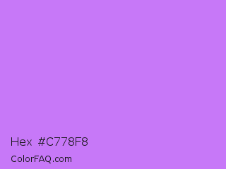 Hex #c778f8 Color Image