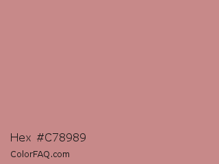 Hex #c78989 Color Image