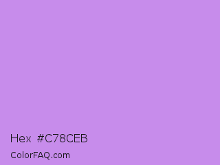 Hex #c78ceb Color Image