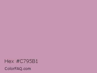Hex #c795b1 Color Image