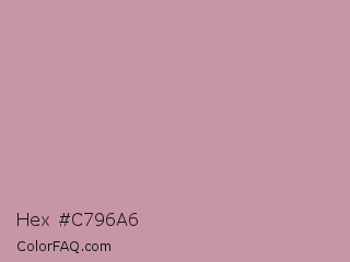 Hex #c796a6 Color Image