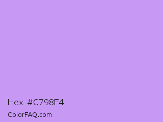 Hex #c798f4 Color Image