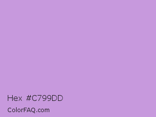 Hex #c799dd Color Image