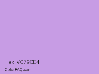 Hex #c79ce4 Color Image
