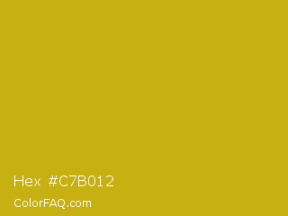 Hex #c7b012 Color Image