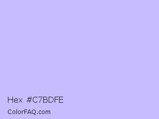 Hex #c7bdfe Color Image