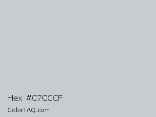 Hex #c7cccf Color Image