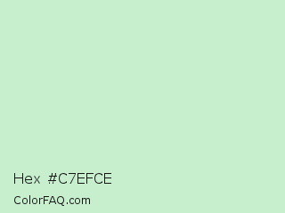 Hex #c7efce Color Image