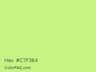 Hex #c7f384 Color Image