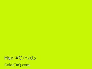 Hex #c7f705 Color Image
