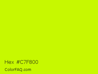 Hex #c7f800 Color Image