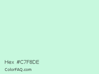 Hex #c7f8de Color Image