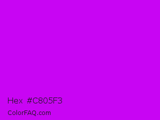 Hex #c805f3 Color Image