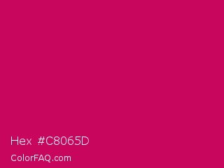 Hex #c8065d Color Image