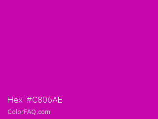 Hex #c806ae Color Image