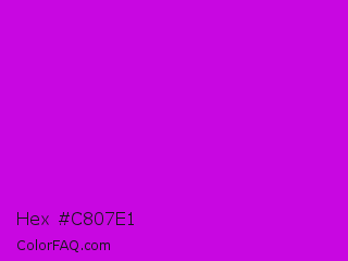 Hex #c807e1 Color Image