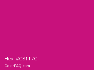 Hex #c8117c Color Image