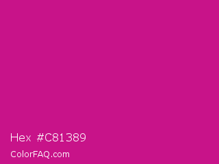 Hex #c81389 Color Image