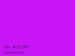 Hex #c815f5 Color Image