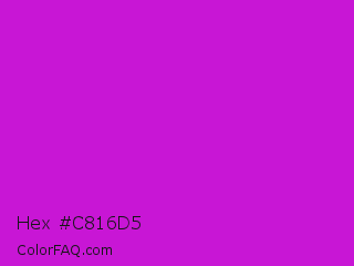 Hex #c816d5 Color Image