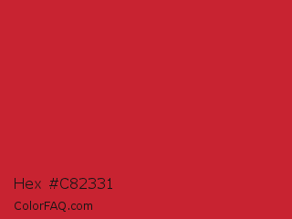 Hex #c82331 Color Image